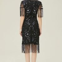 1920s Flapper Dress Great Gatsby Fringed Sequins Dress for Prom Party