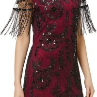 1920s Flapper Dress Great Gatsby Fringed Sequins Dress for Prom Party
