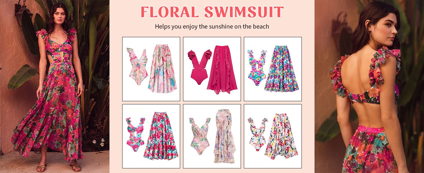 swimsuits with cover up skirts