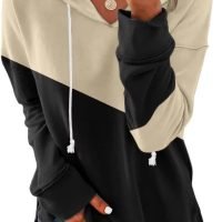 Women Casual Hoodie Long Sleeves Fashion Pullover Sweatshirts Loose Fit Tunic Winter Tops Comy Shirts