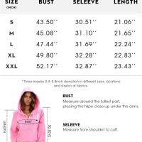 Womens Hooded Pullover Sweatshirts Half Zipper Crop Hoodie Fleece Lined Collar Zip Up Hoodies Cropped Long Sleeve Tops, 1 - Light Grey, Large