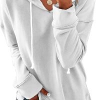 Women Casual Hoodie Long Sleeves Fashion Pullover Sweatshirts Loose Fit Tunic Winter Tops Comy Shirts