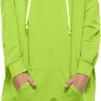 Womens Oversized Hoodie Extra Long Hooded Tunic Sweatshirt with Pockets
